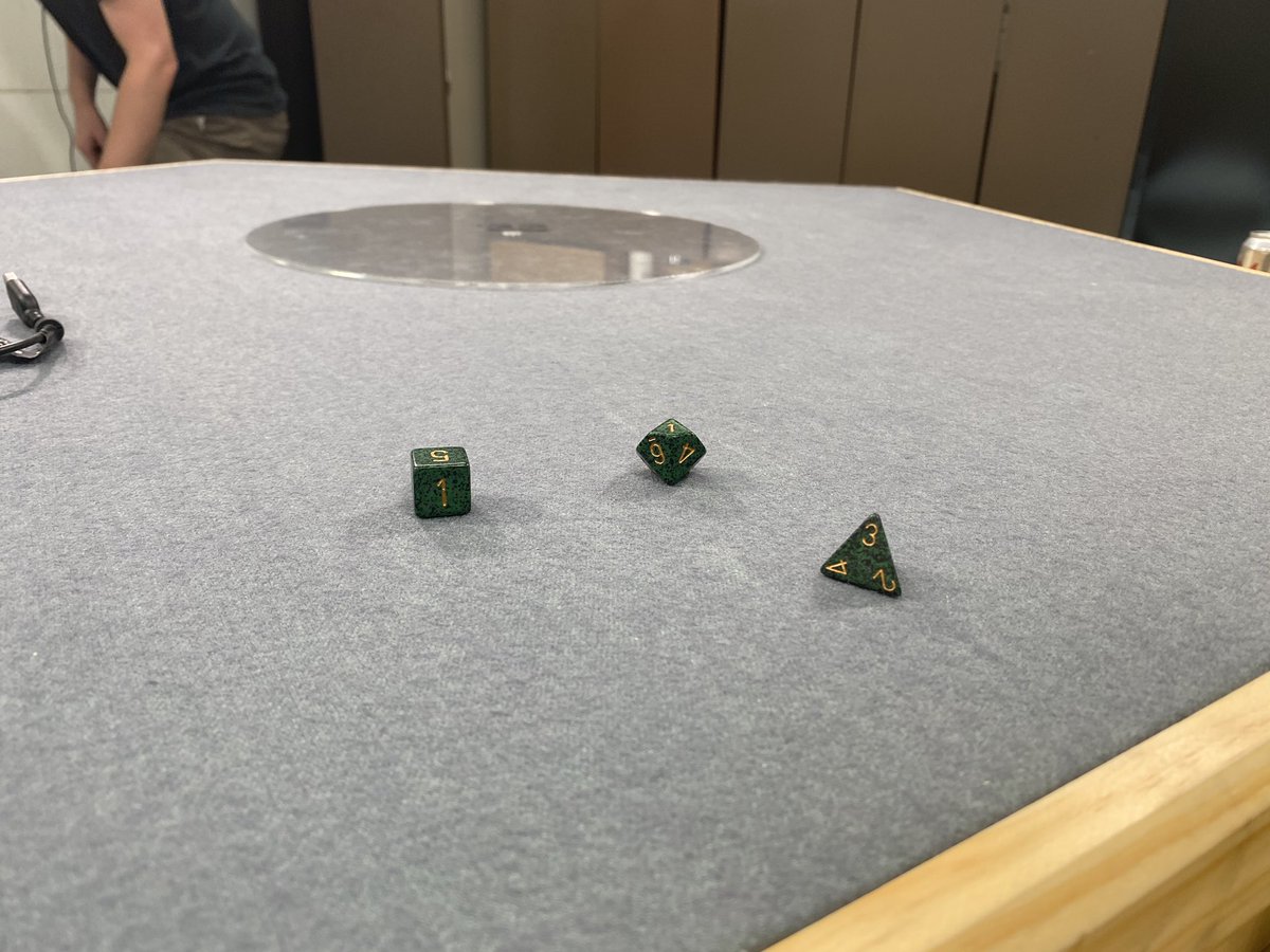 ExAvgGames's tweet photo. Mic check, mic check!! Table top fitted and getting things closer to being done!! #DnDTable #DnD #StreamingDnD #CantWaitForTheCampaign #WoodworkingFun #SettingTheStage https://t.co/8NGYmcX62K