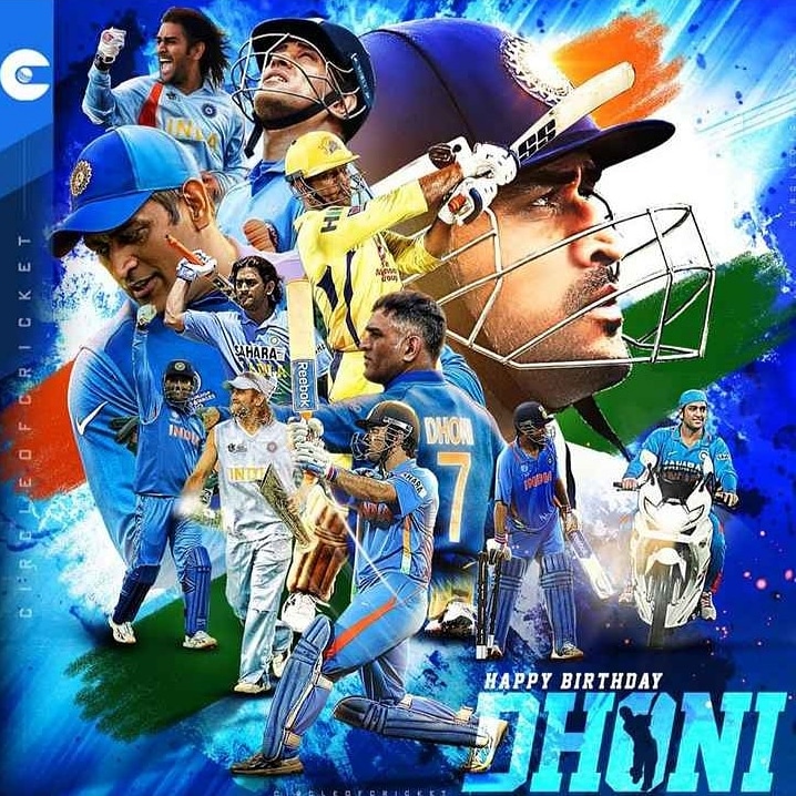 Happy Birthday My God Mahendra Singh Dhoni , love from us our inspiration our hearts  