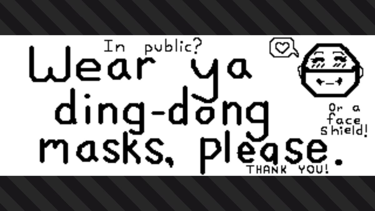 LizzyJSimmons's tweet photo. A bit worried this reads as passive-aggressive. Super important message still, tho. #Splatoon2 #Covid-19 https://t.co/KJQIWsiFZD