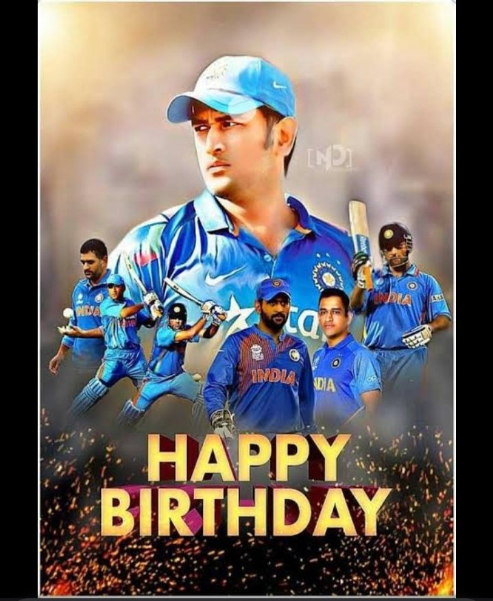 HAPPY BIRTHDAY THE WORLD\S BEST LEGENDARY CRICKETER  MAHENDRA SINGH DHONI 