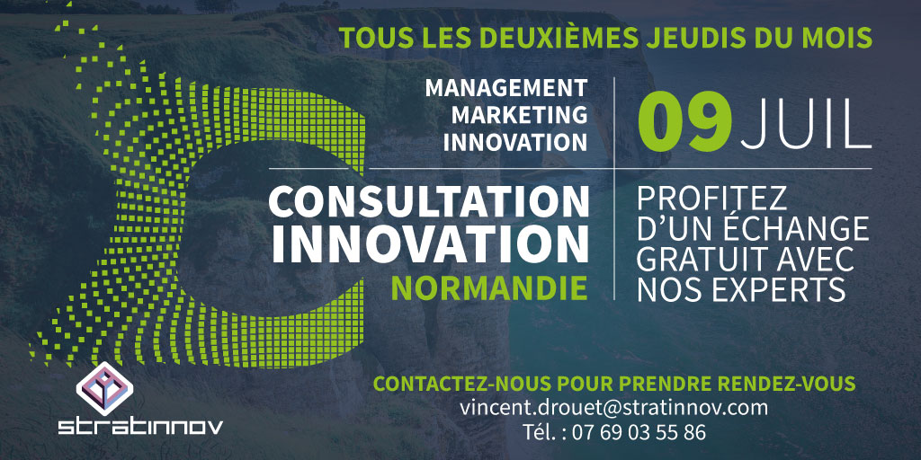 STRATINNOV (@stratinnov) on Twitter photo ⚠️ J-2 avant les Consultations Innovation📢
💡Vous avez un projet innovant ? Construisez les réponses à vos questions avec <a href="/vidrouet/">Vincent Drouet</a> !
Pour plus de détail cliquez ici 👉cutt.ly/voHaPyT
#STRATINNOV #managementinnovation #financementinnovation #Normandie 🐮 ⚠️ J-2 avant les Consultations Innovation📢
💡Vous avez un projet innovant ? Construisez les réponses à vos questions avec <a href="/vidrouet/">Vincent Drouet</a> !
Pour plus de détail cliquez ici 👉cutt.ly/voHaPyT
#STRATINNOV #managementinnovation #financementinnovation #Normandie 🐮