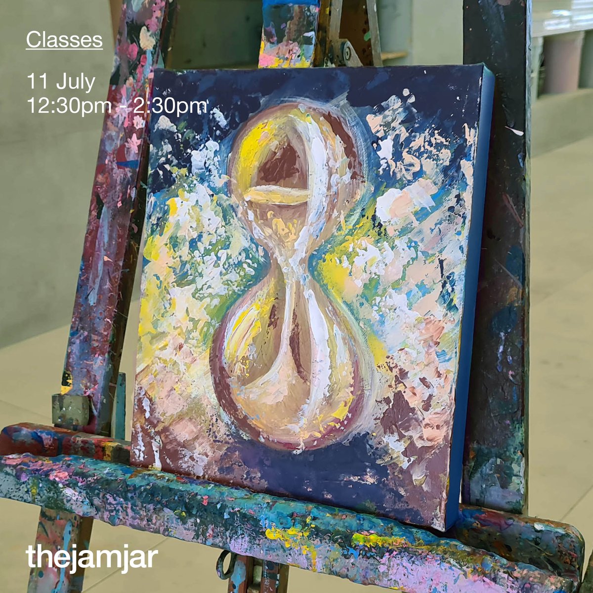 Capture the essence of Salvador Dali's greatest masterpieces, in our upcoming Acrylic Techniques Class (ages 12+), where you will create your own surreal painting of an Hourglass. Sign-up now!
.
Price: 168 AED
For booking: ow.ly/dYkp50Argon
.
#thejamjardubai #dubai #uae