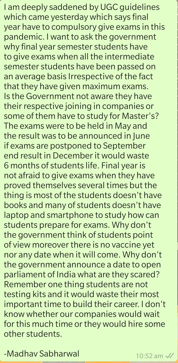 MadhavSabharwa9's tweet image. @PMOIndia @narendramodi @rashtrapatibhvn @AmitShah @cmohry @mlkhattar @DrRPNishank @Dchautala @cmohry 
Don&apos;t spoil students future.
