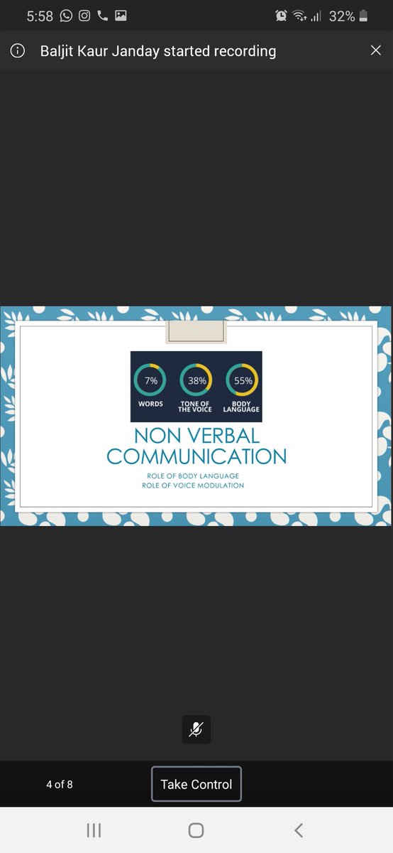 " Good Communication is the bridge between Confusion and Clarity. "

Webinar on Effective Teaching Skills and Communication Skills. Thankyou @KhullarY Mam😇 for this beautiful session!❤
<a href="/STSWSRAJGOMAL/">S.T.S. World School (Official)</a>  <a href="/MicrosoftTeams/">Microsoft Teams</a> 
<a href="/Prabhjo60556013/">Prabhjot Gill</a>