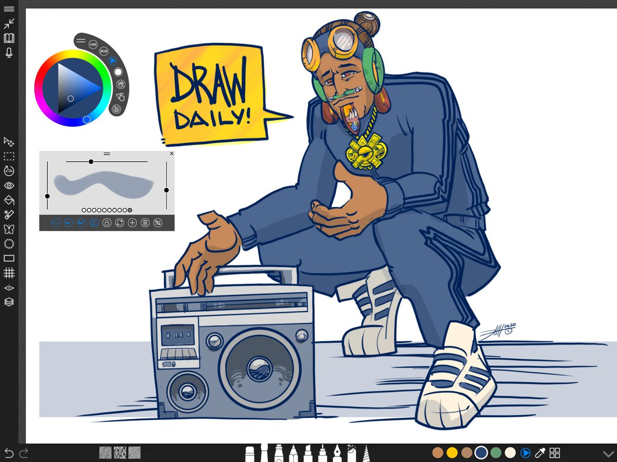 Dacreativegenius Boominsystem Vs Aztecamoderno Vs Hiphop Part 2 Of The The Boombox Project Drawing In Sketchableapp And Surface Pro 17 Startnow Artlifeallday Dtm Iliketodraw Creativedirector Drawdaily Illustrator