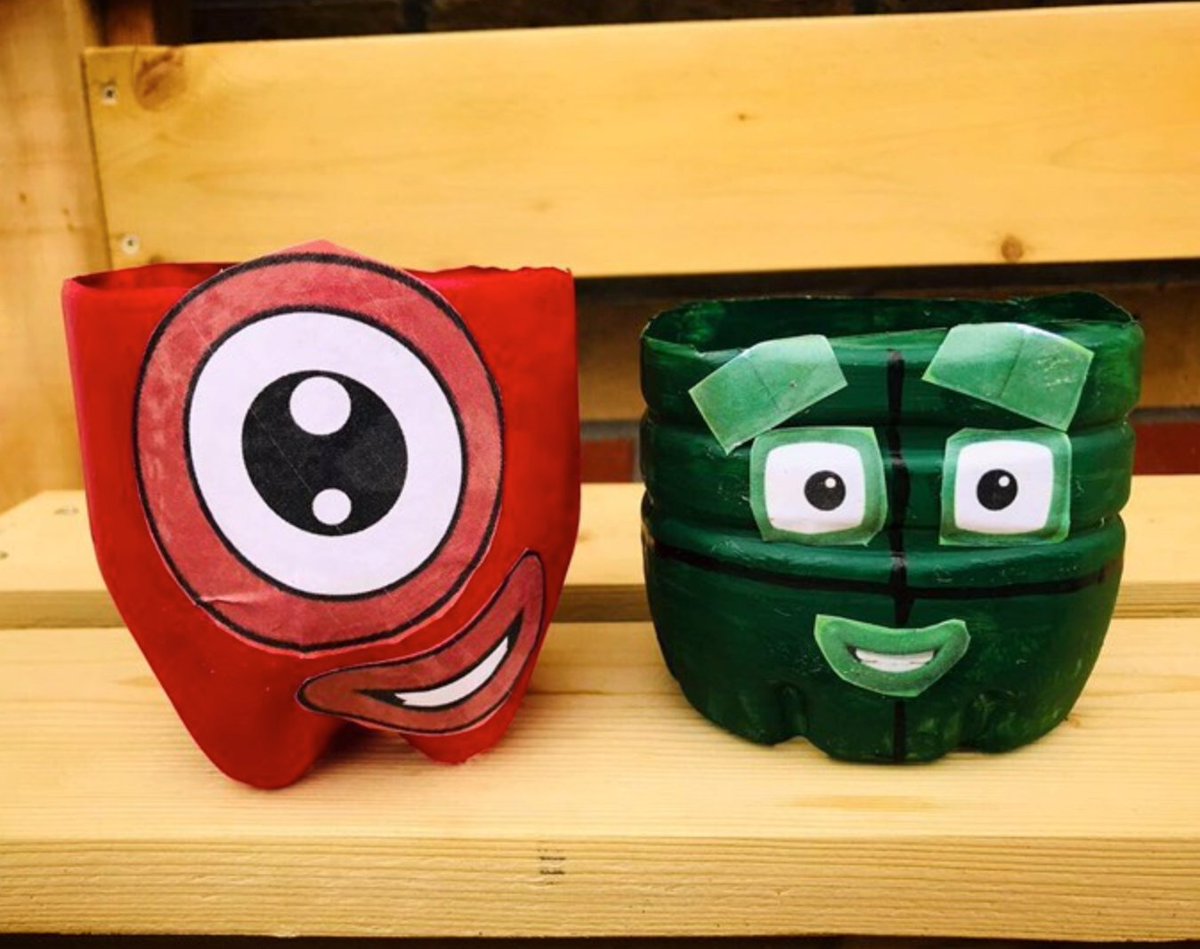 numberblocks's tweet photo. Look at these amazing Numberblock planters made by #CleverMum climbing.the.rainbow over on Instagram. Have you made anything similar? https://t.co/eRzsAy1teh