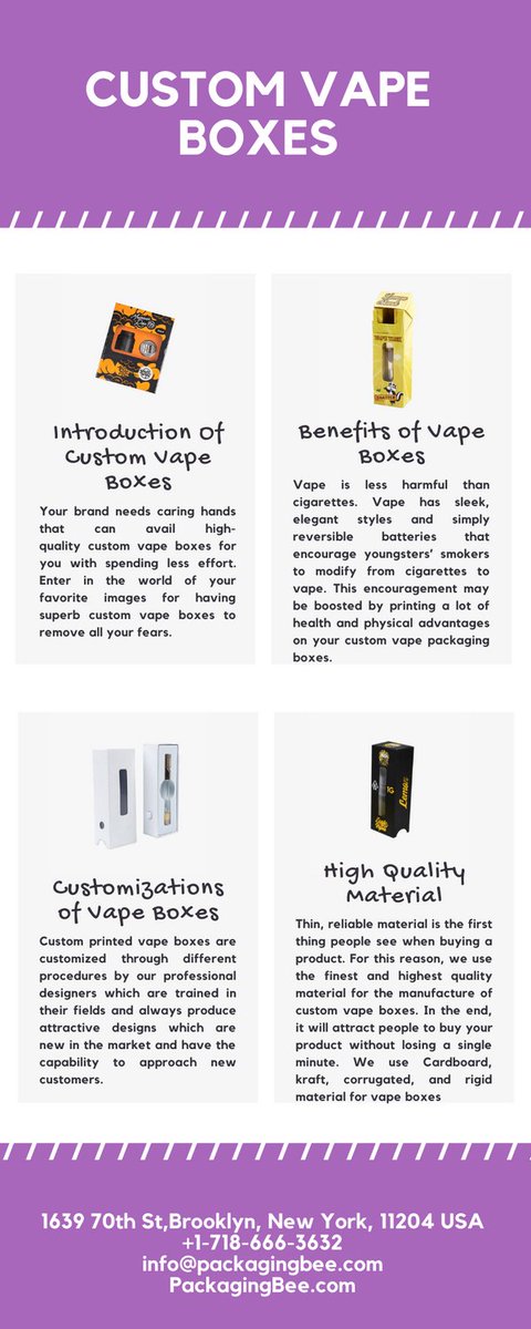 Mak50560293's tweet image. Custom Printed Vape Boxes

packagingbee.com/custom-vape-bo…

#VapeBoxes #VapeBoxesForSale #CustomVapeBoxes #NewVapeBoxes #GoodVapeBoxes #CoolVapeBoxes #CustomPrintedVapeBoxes #VapePackagingBoxes #BestVapeBoxes #CheapVapeBoxes