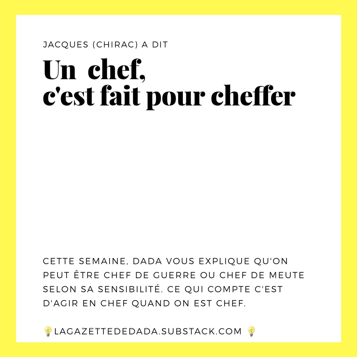LaGazetteDeDada's tweet photo. #Guerriers ou #chasseurs, peu importe, pourvu qu'on ait le #chef qui sache #cheffer : éclairer, guider, motiver, soutenir et protéger.
Mon #analyse inspirée par @manou_boson, ici https://t.co/QVgiMN1UZR
Et vous, plutôt motivé.e par un #chef de #guerre ou un #chef de #meute ? https://t.co/o2CnuSxWuI