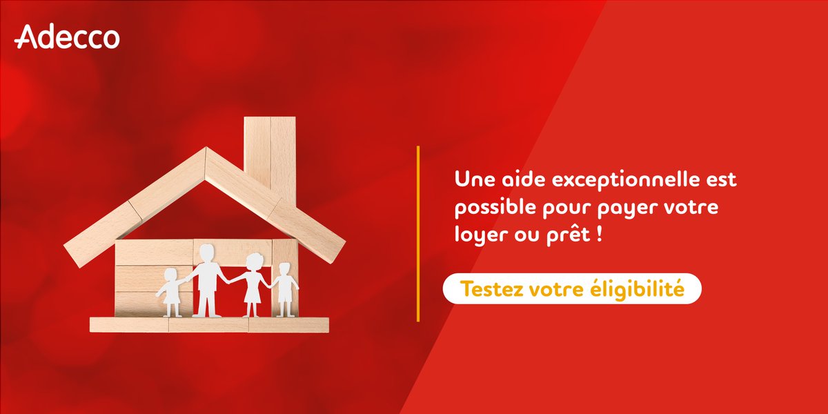 AdeccoFrance's tweet photo. [ #Logement 🏡 ] - Vous avez été fragilisé financièrement par la crise sanitaire ? Une aide exceptionnelle est possible pour payer votre loyer ou prêt, testez votre éligibilité dès maintenant ! 🤝
▶️ https://t.co/gXNA3vpd0j ◀️ https://t.co/KPXaOCkvza