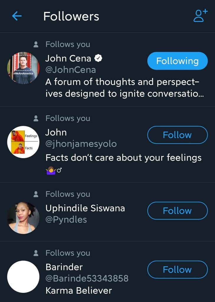 Me_To_Thak_Gayi's tweet photo. Well Kese reh Sakta hai kisi Ki Khushi ka Paar Is the...
Jab @JohnCena karde Aapko Follow Karne ka Upkaar is The..

Thanks Bro #JhonCena For Following me.. 🙏🤗
#GopsOnTwitter #Memes #CarryOn https://t.co/WxqECYcDfb