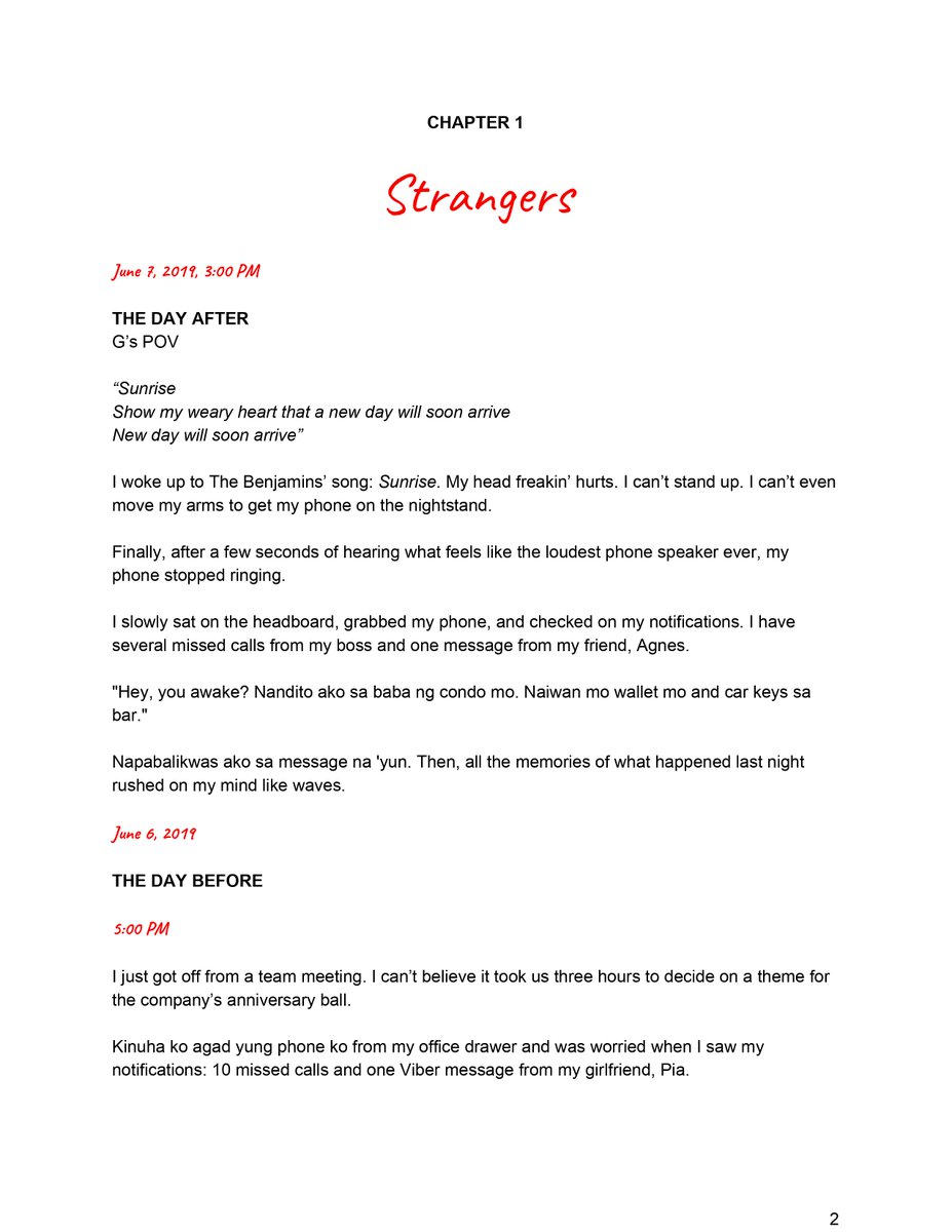 CHAPTER 1 - STRANGERSPages 3-6