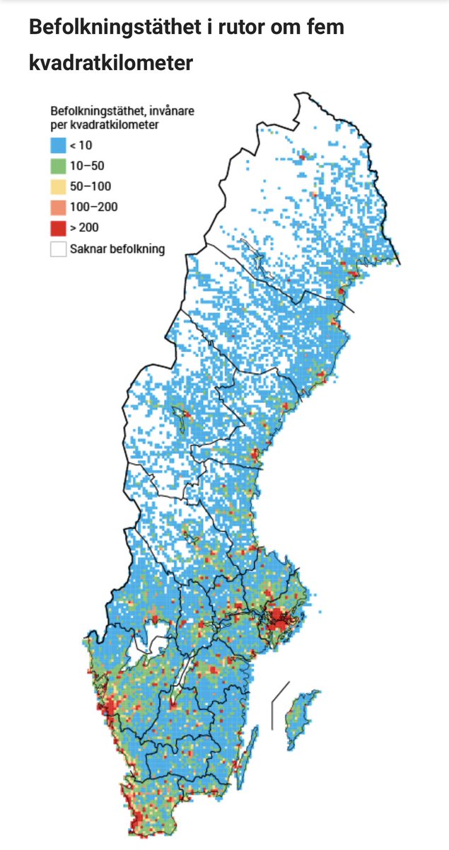 2/25 but first a few words on . We are a country with most of it inhabitants living in Stockholm and south of Stockholm. The north is not as densely populated as Stockholm at 5200, Gothenburg at 1300 and Malmö at 2200 individuals per square km+