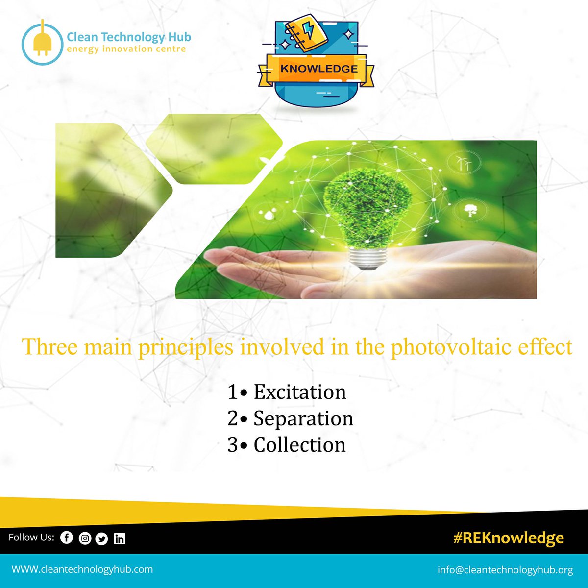 Cleantechhubng's tweet photo. #REKnowledge
PV effect
#CleanTechnology #CleanTechHub #InnovativeTech #AlternativeEnergy #EnergyAccess #EndEnergyPovertyFaster #PoweringCommunities #EnergyAcceleration #SDG7 #GlobalGoals #SustainableElectricity #Nigeria #Africa https://t.co/OvB3vaW3a5