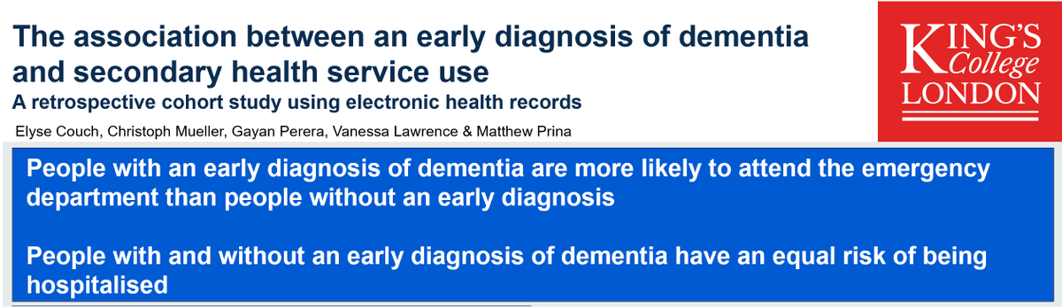 Elyse Couch Can Diagnosing Dementia Early Reduce The Risk Of Potentially Harmful Emergency Care Here Is A Sneak Peak Of My ic Poster You Can See The Full Poster
