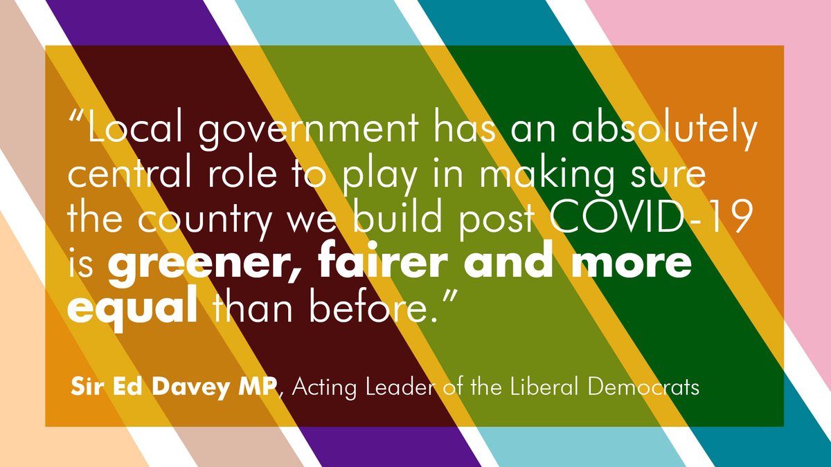 #LGAConf20: <a href="/EdwardJDavey/">Ed Davey</a> highlights the need for a 'green revolution' in the light of #COVID19, and the vital role of #LocalGov in ensuring green recovery and regeneration.

#ReThinkLocal | <a href="/libdemlocalgov/">LGA Lib Dems</a> | #CouncilsCan