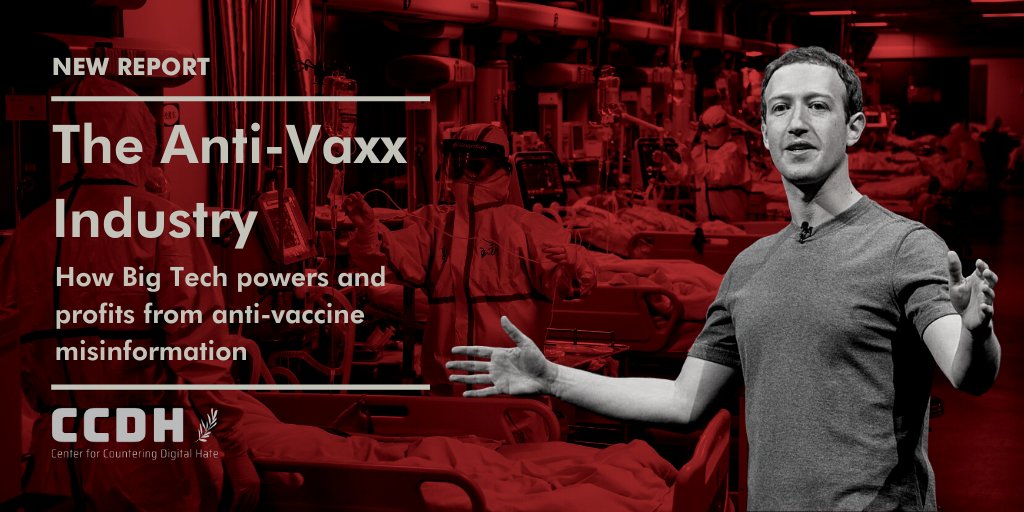 NEW: Big Tech is profiting from an anti-vaxx industry that has grown to 58 million followers during Covid.Now 31% of Brits and 41% of US respondents don't plan to get a Coronavirus vaccine. Our latest report   #LiesCostLives  https://www.counterhate.co.uk/anti-vaxx-industry