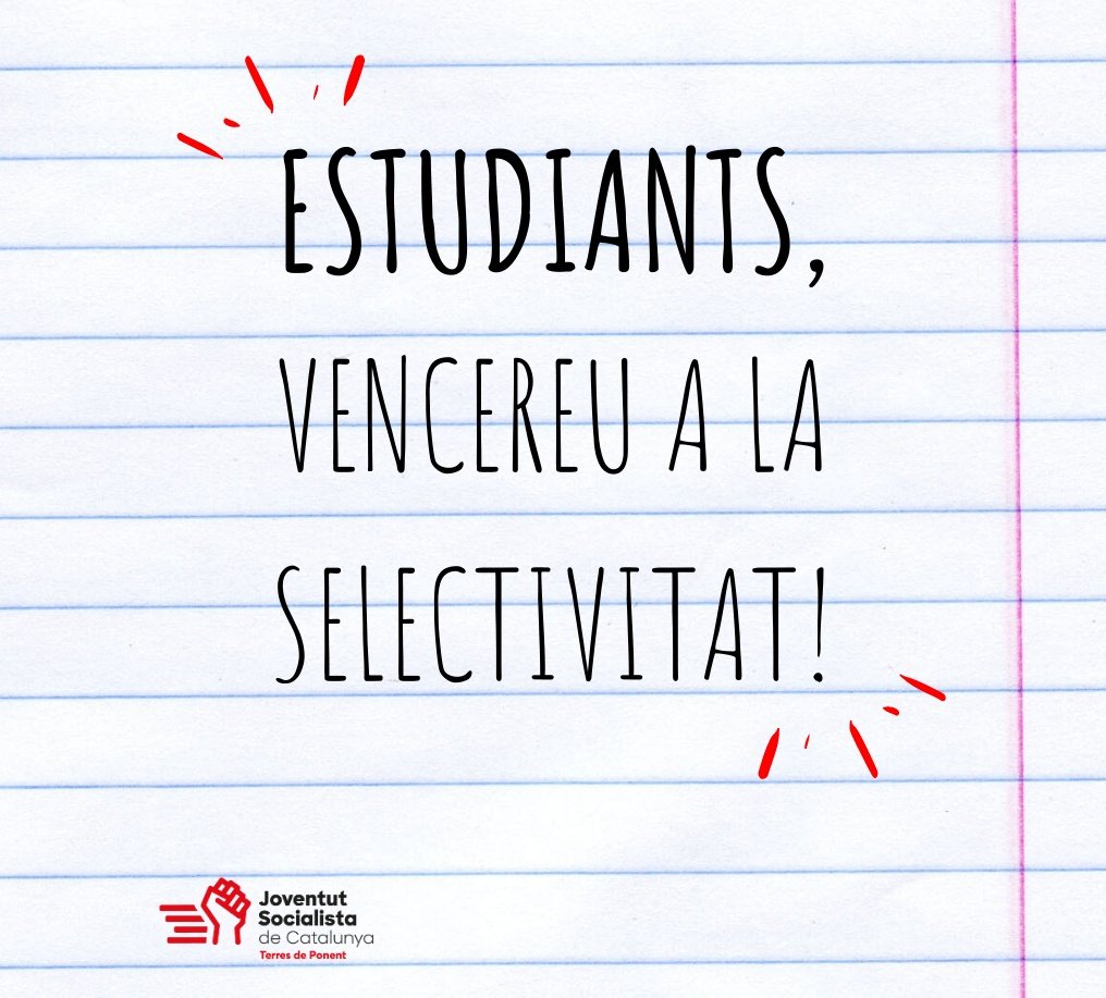 jscponent's tweet photo. 💪🦸‍♂️🦸‍♀️SOU HEROIS I HEROÏNES, AQUEST ANY HA ESTAT MOLT DIFÍCIL PERÒ HAURÀ VALGUT LA PENA I SEGUR QUE HO ACONSEGUIREU. ÀNIMS!

#Pau #Selectivitat #LaSele #JSCPonent #DesmuntemDesigualtats https://t.co/IqoGJfkyPe