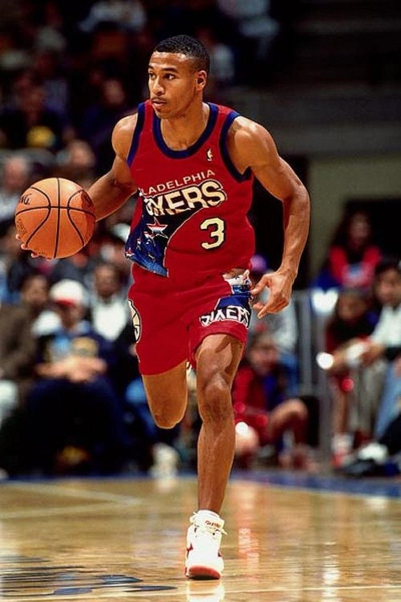 Dana Barros: 1994-95.20.6pts, 3.3rbd, 7.5ast, 1.8stl, 0blk. 49 FG%, 46.4 3P%, 89.9 FT%.Most Imporoved.