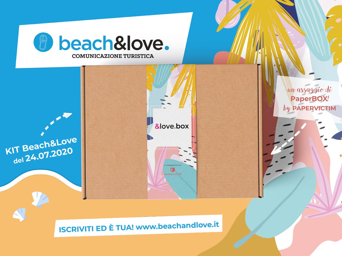 BEACH&amp;LOVE ARRIVA A CASA TUA!!!
Grazie alla collaborazione con Papervictim ti facciamo vivere l'evento direttamente dalla poltrona di casa tua. Iscriviti su beachandlove.it ricevi la tua &amp;Love Box, goditi le sorprese al suo interno e seguici il live streaming!