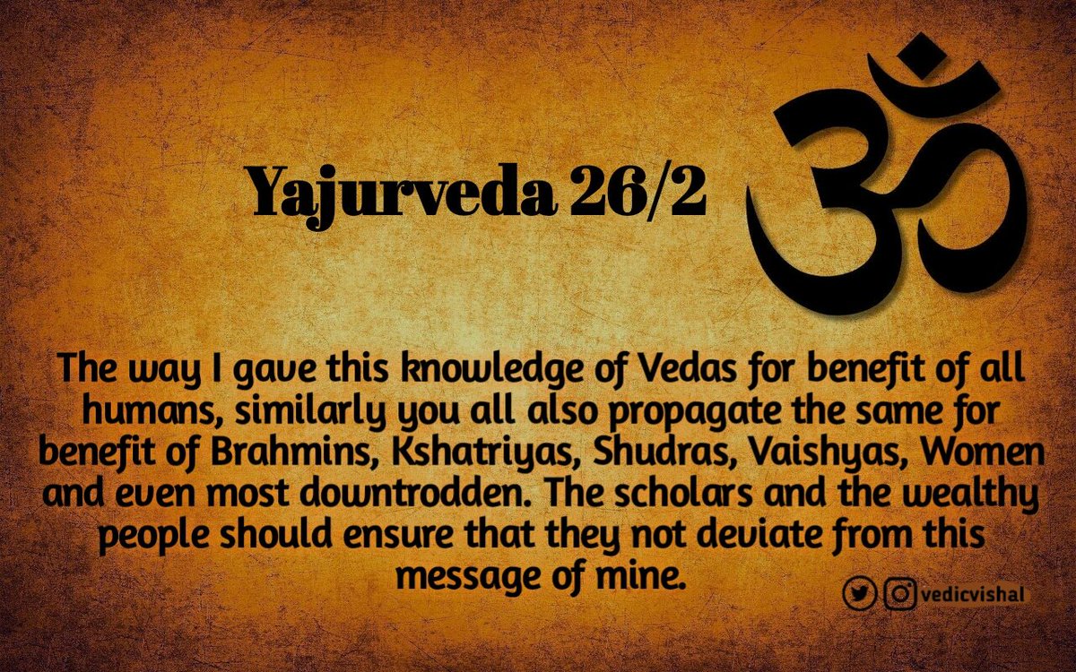 Can Shudra read Vedas? This question itself self is wrong because everyone has right to study Vedas. Yajurveda 26/2 say —यथे॒मां वाचं॑ कल्या॒णीमा॒वदा॑नि॒ जने॑भ्यः। ब्र॒ह्म॒रा॒ज॒न्या᳖भ्या शूद्राय॒ चार्या॑य च॒ स्वाय॒ चार॑णाय च।