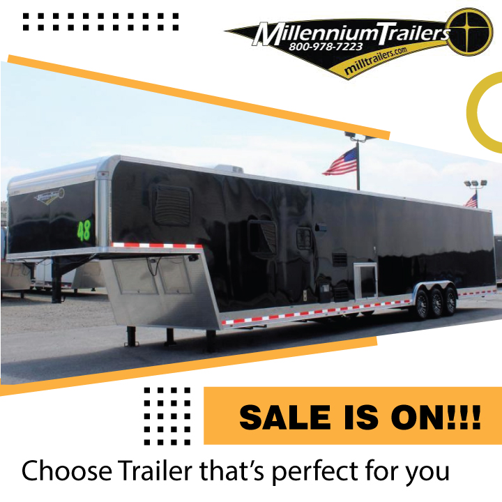 Milltrailer's tweet photo. Whoever said #budgetbuys are never meant to last long have clearly never tried some of our #premiumtrailers at slashed rates! Make the best of our sale! Here's a quick sneak-peek of our #inventory- https://t.co/7zLYCLwAr8 #trailerinventory #trailerseller #trailersforsale https://t.co/sk5akYCnwI