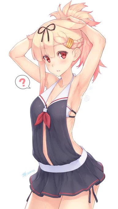 #ポニーテールの日 
夕立放熱中... 