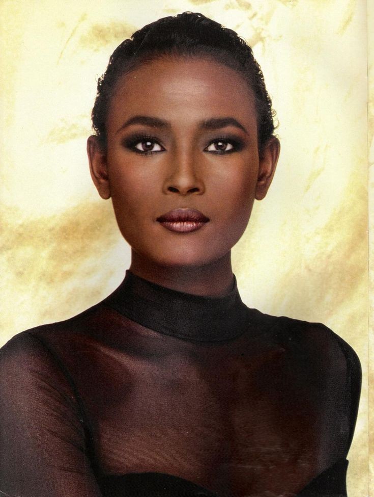 Also adding thanks to  @xyzRimi! Waris Dirie. She was discovered at 18, where her career took off in 1987. She appeared in Vogue and Elle magazine despite racial discrimination and is also a pioneer in humanitarian affairs.