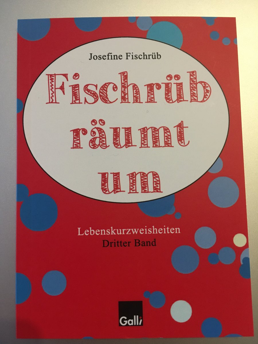 DaisyJane9's tweet photo. Hurra! Ein neuer Fischrüb ist da! „Fischrüb räumt um“ 
Mein dritter Band von heiteren bis sinnlosen Lebenskurzweisheiten, nach dem Motto: „Es ist faszinierend, wie Josefine Fischrüb unter all ihren geistreichen Alltagsbeobachtungen immer wieder geistige Arschbomben gelingen.“ https://t.co/jPWyZvUGKs
