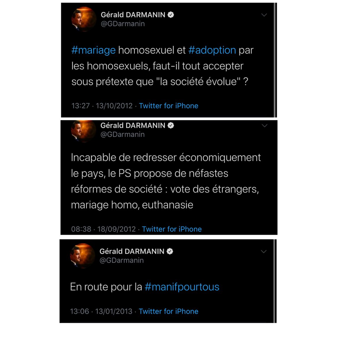 Traduisons Les On Twitter Gerald Darmanin Humaniste