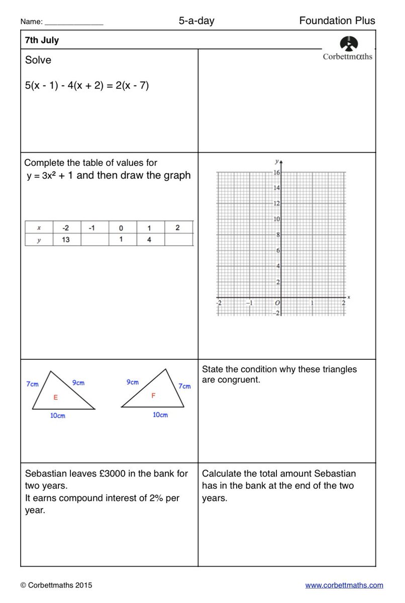 Corbettmaths tweet media