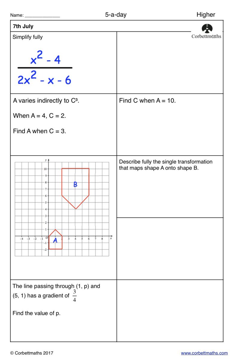 Corbettmaths tweet media