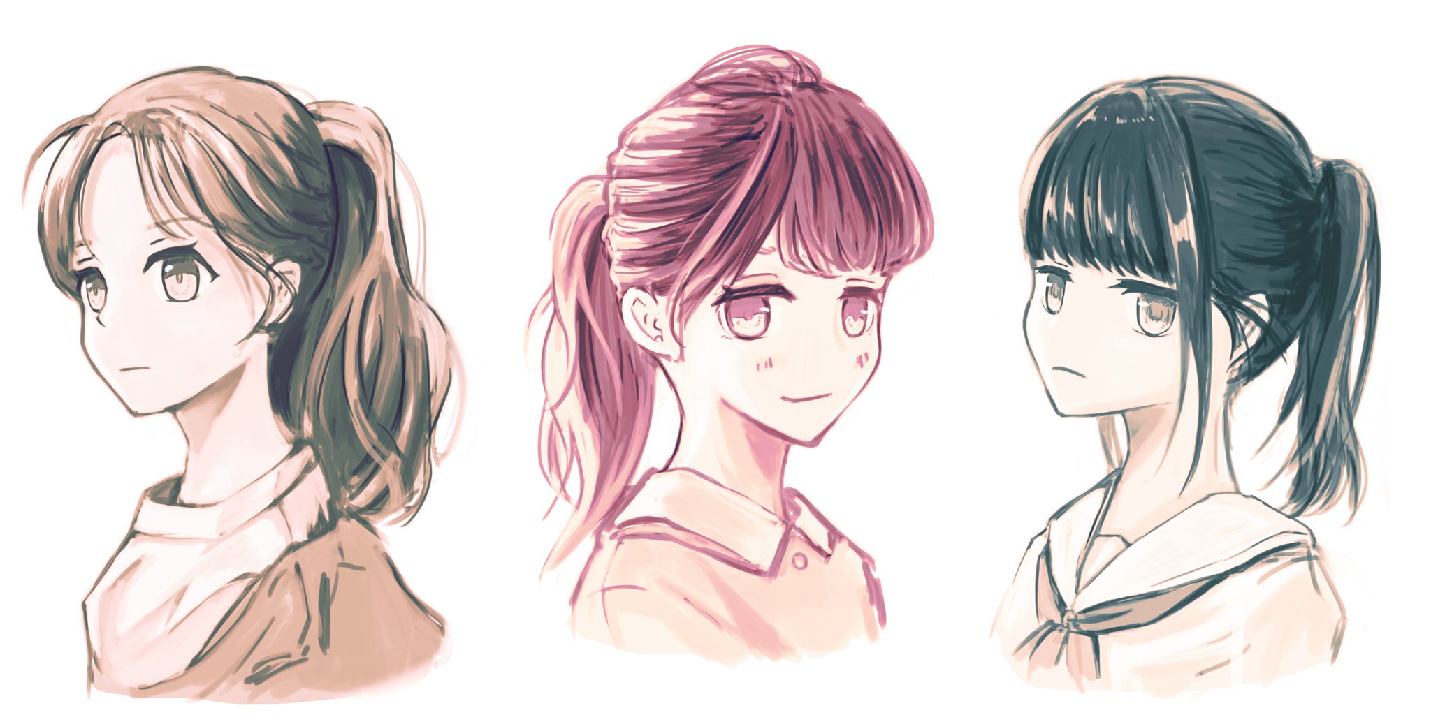 よはるたお ポニテかわいい ポニーテールの日 イラスト T Co Hfwfgcwind Twitter