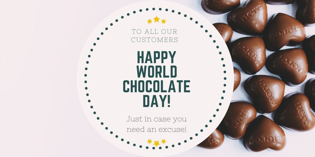 Today is World Chocolate Day.   The chance to celebrate all that is chocolate!  So what takes your fancy a bar of chocolate, a chocolate cake, chocolate brownies a hot chocolate or maybe a chocolate tipple or two?