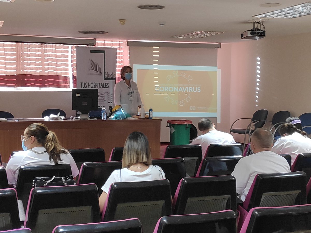 AGSNorteHuelva's tweet photo. La #UPRL de AGSNH, realiza una formación📚 específica sobre 👑🦠para el personal de nueva incorporación que estará con nosotros durante todo el verano. https://t.co/3A0kiPaFLS