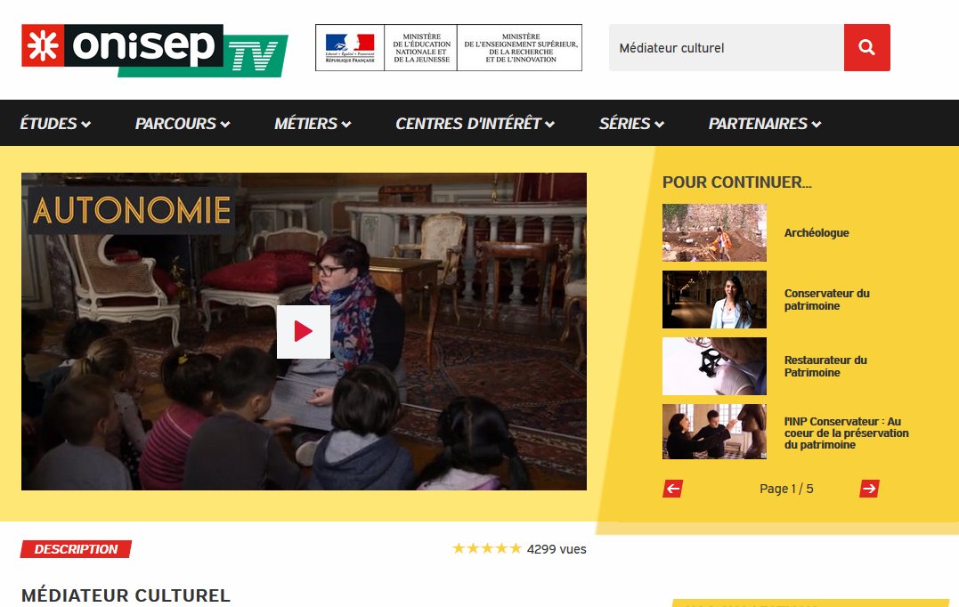 📌Focus sur un métier !

Aujourd'hui on découvre le métier de médiateur culturel !
bit.ly/3gzViF2
#orientation #formation #métier #culture #patrimoine #médiateur #médiatrice