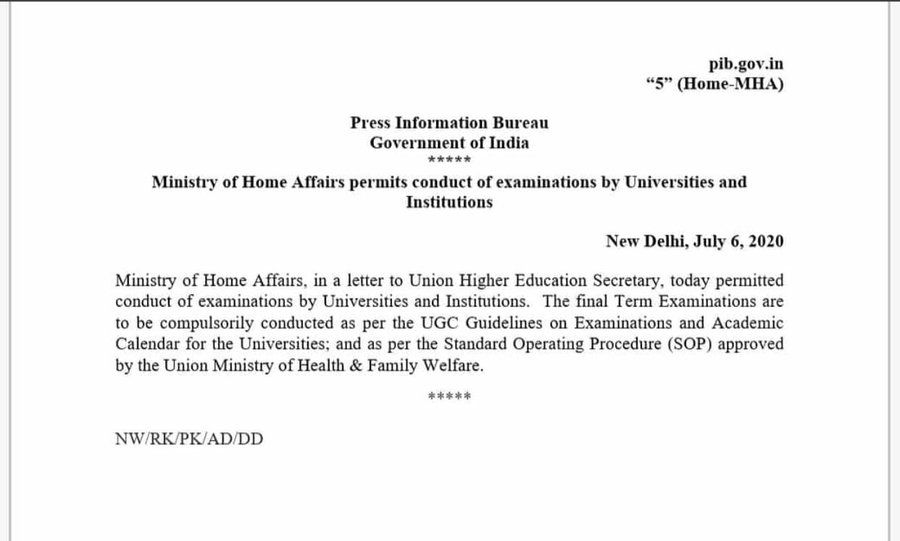 AdvAghara's tweet photo. #Cancel_Exam2020
This to totally irresponsible by UGC. Lots of students live hundreds and thousands kilometre away from their universities. For many of them it is almost impossible to appear in exams. @ugc_india should reconsider it's decision. #BVMDemandsToCancelExam https://t.co/8jvd8leX6Z