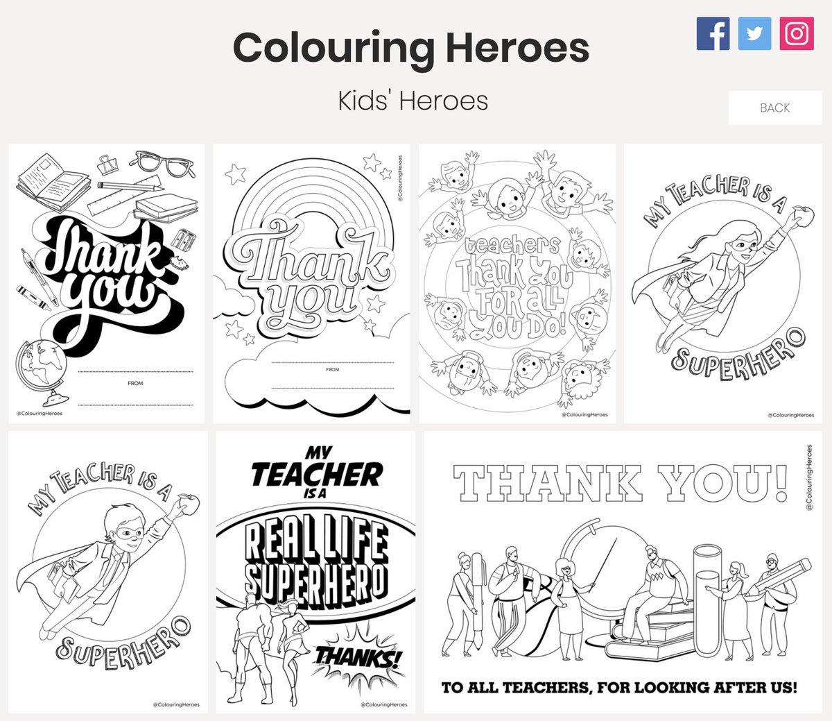 👩‍🏫 Thank you Teachers 👨‍🏫
Thank yous to school staff and teachers are ready to colour and personalise for the end of term:
colouringheroes.com/kids-heroes 

#thankyouteachers #thankyouschools #teachers #teachingassistants #headteachers #onlineteachers #schools #schoolholidays #endofterm