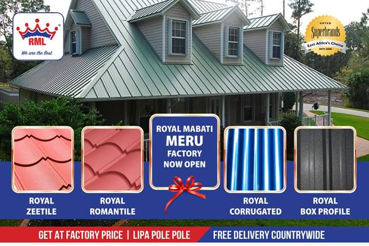 Mercynicky_'s tweet photo. @RoyalMabati provides all of your top roofing materials! We pride ourselves in using quality material at a budget-friendly price. 
Offer for #tilered still on at 650 on all the tile profiles.
For inquiries and order placement kindly contact 0748583474.
#Lipapolepole https://t.co/u2ertjfloU