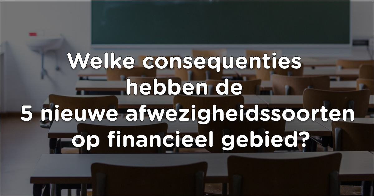 Zoals eerder gemeld zijn er 5 nieuwe afwezigheidssoorten aan Foleta toegevoegd. Welke gevolgen hebben de kosten van niet inzetbaarheid op financieel gebied.
foleta.nl/nieuws/welke-c…

#cao2020  #onderwijs