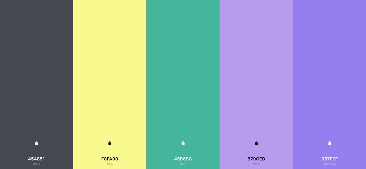 Since learning how to use Canva I've become obsessed with making palettes on <a href="/coolors_co/">Coolors</a> 💙 There are some amazing resources out there for those looking to sharpen their #design skills! Are there any digital tools you've discovered recently? #freelancer #designer