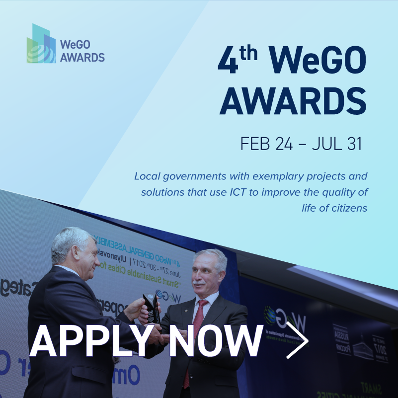 Facilityms's tweet photo. 📣 4º WeGO Awards! ¿Eres una ciudad que lucha por la #sostenibilidad y el #bienestar de los ciudadanos? 🔗 https://t.co/LAJzXyBcm5 Fecha límite: 31 de julio de 2020 #SSC4All #WeGOAwards #SmartCity #SustainableCity #IoT #ICT #SDG11 #Sustainability @WeGovOrg https://t.co/pBKlKkW6JA