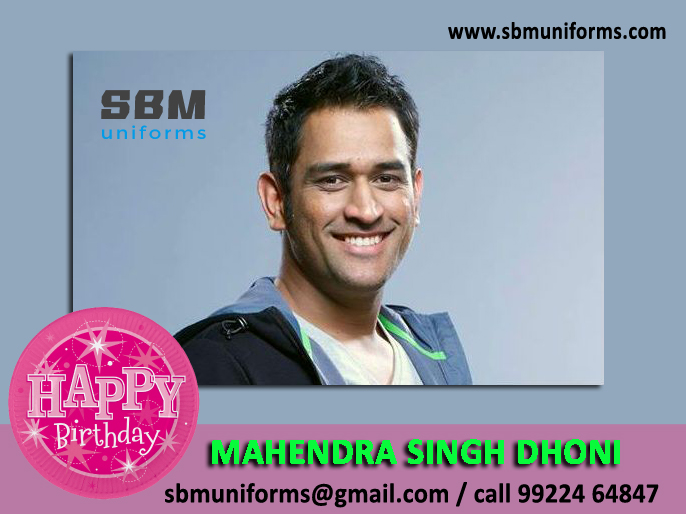 sbmuniforms's tweet photo. many many happy returns of the day @msdhoni 
May all your wishes come true
god bless you with lots of love
We want to see you again playing in Indian blue jersey
We hope this will come in real very soon
#Cricket #Cricket_Player #MSDhoni #MSDhonibirthday #Mahi https://t.co/HTQ9k3a8fT