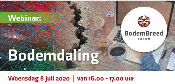 Webinar 'Bodemdaling' georganiseerd door Bodembreed op 8 juli 2020. Meld je aan!
Tijdens deze webinar schetst Geert Roovers de wereld van het omgaan met bodemdaling – zowel vanuit een technisch, ruimtelijk als governance-perspectief.