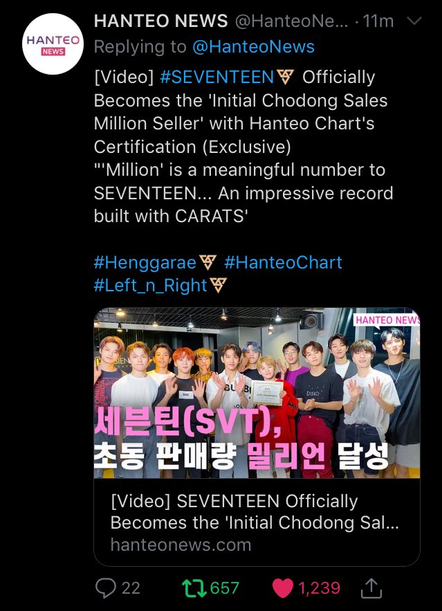 seokgyusmile's tweet photo. HANTEO JUST SAID STFU TO THE ARTICLE THAT ACCENTED BH’S UMBRELLA TO SVT REGARDING THE 1M SALES 💅🏻💅🏻💅🏻💅🏻💅🏻 ONLY CARATS AND SVT DID THE 1M SALES, NOT ANYONE https://t.co/UqZBRSbxLq