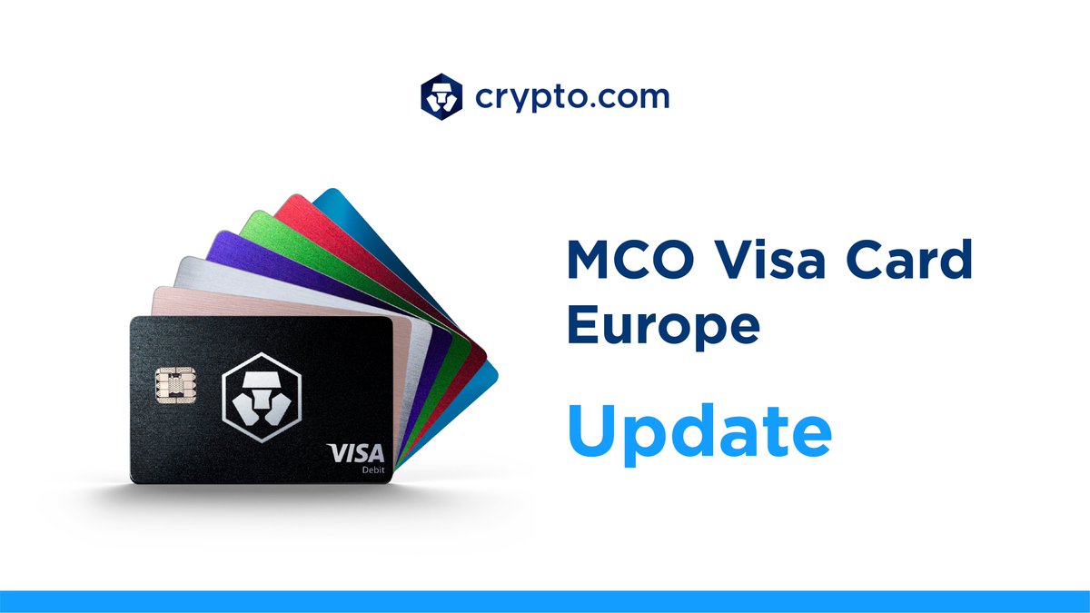 We have resumed the EUR Card Wallet top-up with crypto for the MCO Visa  Card in Europe.