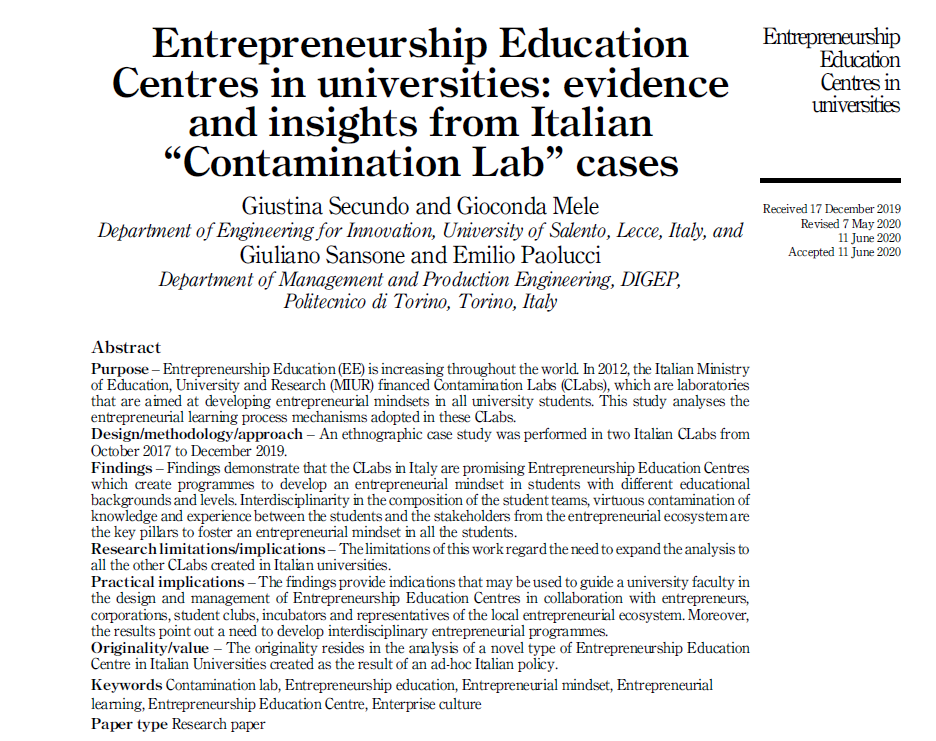 🚀Good morning with a new #publication

Reviewer #2 said: “I applaud the efforts the authors put in in the revision. There is no doubt that the revised manuscript offers important contributions to #entrepreneurshipeducation literature.”

doi.org/10.1108/IJEBR-…