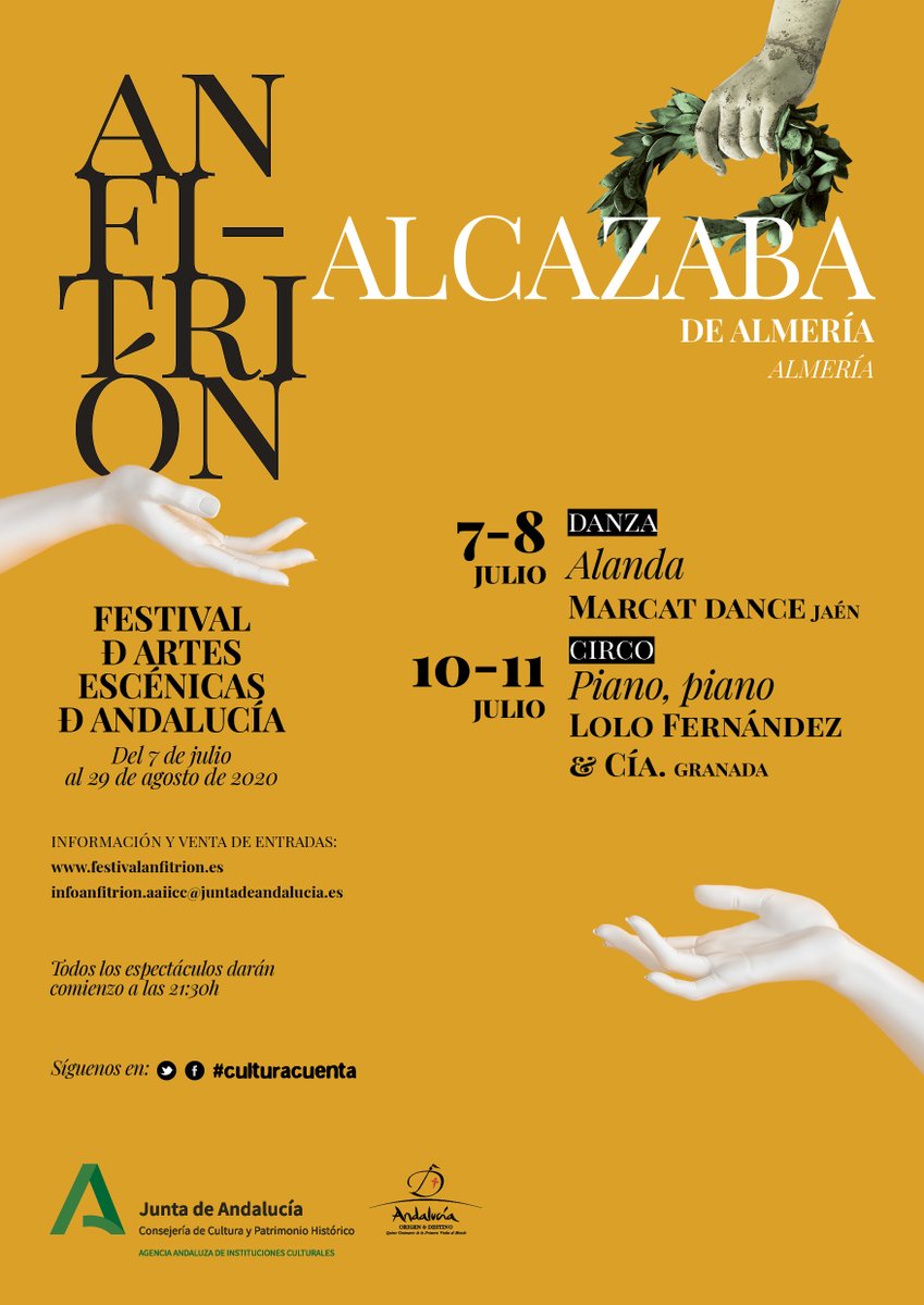 CulturaAlmeria's tweet photo. Hoy se da el pistoletazo de salida al programa #Anfitrión que se va a llevar a cabo durante el mes de #julio en @Alcazabaalmeria. Esta semana espectáculo de danza contemporánea y espectáculo de circo.
Te esperamos en #TuAlcazaba 
@CulturaAND @CulturaCuenta https://t.co/HQRjtQtFkt