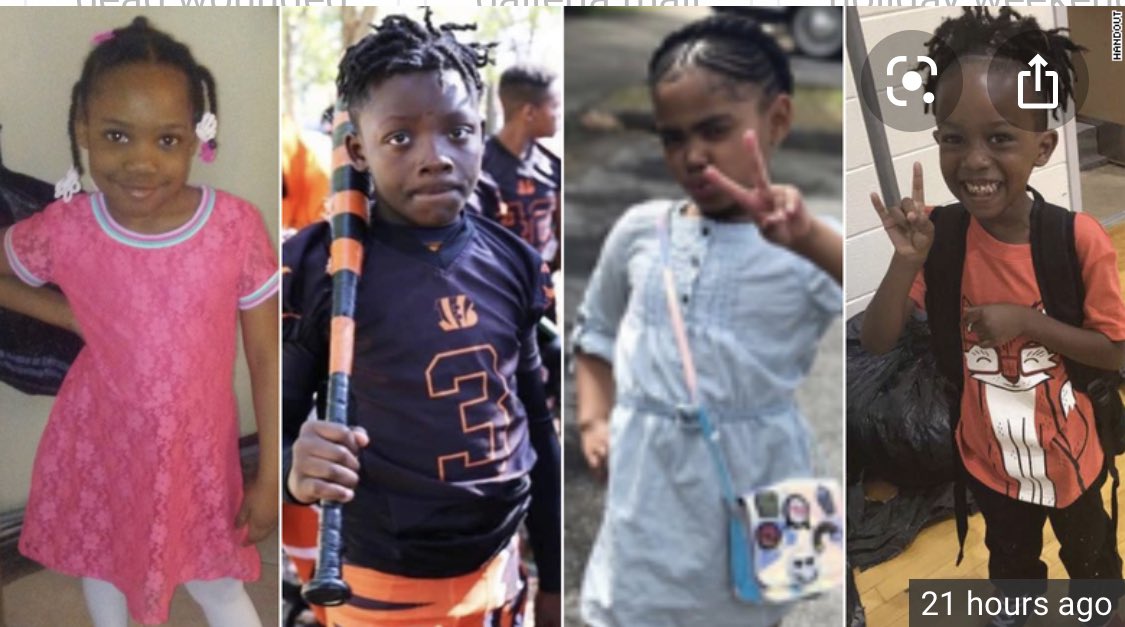 FernandaLuca12's tweet photo. 5 Kids were killed by gun violence this weekend. My heart goes to these childrens families...please pray for them to find support, guidance and some kind of understanding through all of this. #TheirLivesMatter https://t.co/3LtppvOUOa
