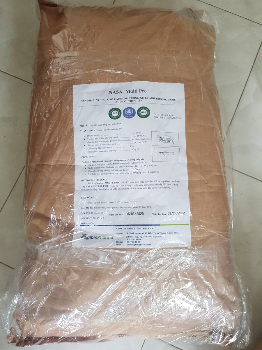 NASA- Multi Pro +
SẢN PHẨM VI SINH CAO CẤP DÙNG TRONG XỬ LÝ MÔI TRƯỜNG NƯỚC AO NUÔI THỦY SẢN