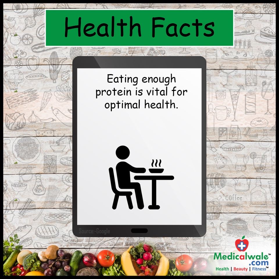 Health Facts!

Download the app to know more about your health - onelink.to/6uteje 

#Medicalwale #AapKeHealthKaSaathi  #HealthFacts #Eating #Enough #Protein #Vital #Optimal #Health #HealthApp